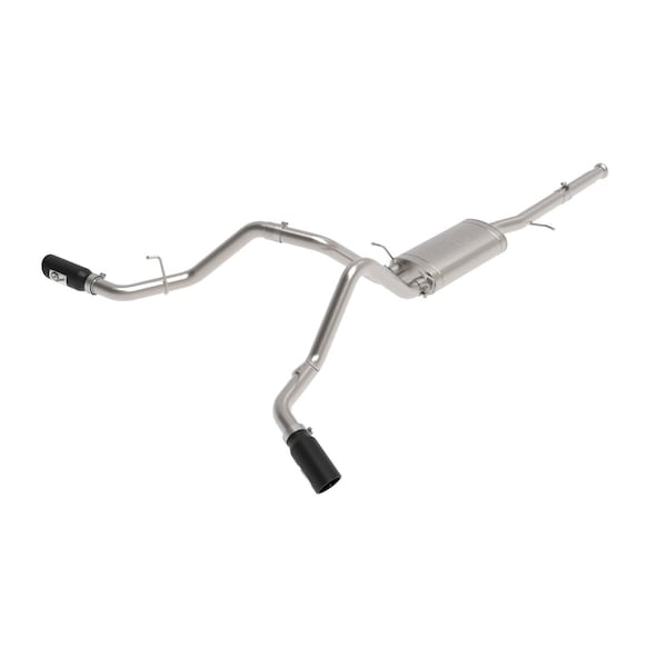 Afe Stainless Steel, With Muffler, 3 Inch Pipe Diameter, Single Exhaust With Dual Exit, Side Exit 49-44134-B - main